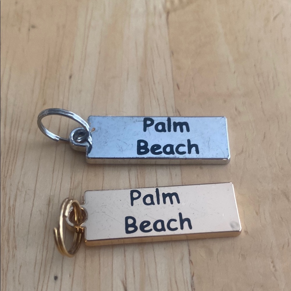 Palm Beach Silver and Gold charms set Can use on keychains bag charms necklaces.